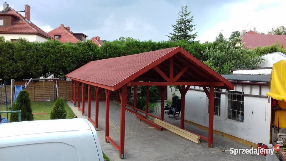 wiata zadaszenie garaż Błotnica Strzelecka