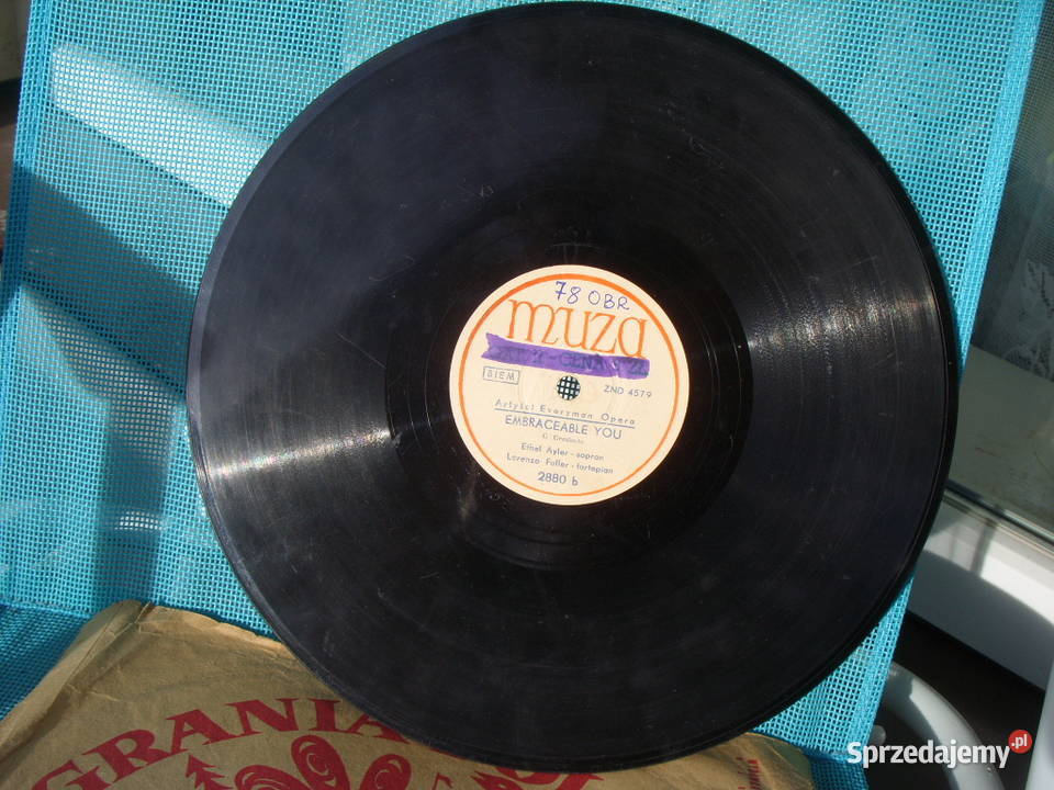 Plyta szeiakowa 10 78 obr MUZA Płyty i kasety Wołów sprzedam