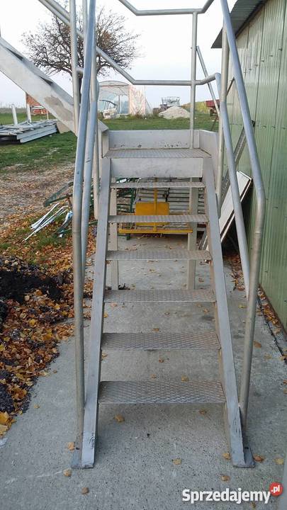 Schody metalowe kładka mostek podest dwubiegowe Zamość