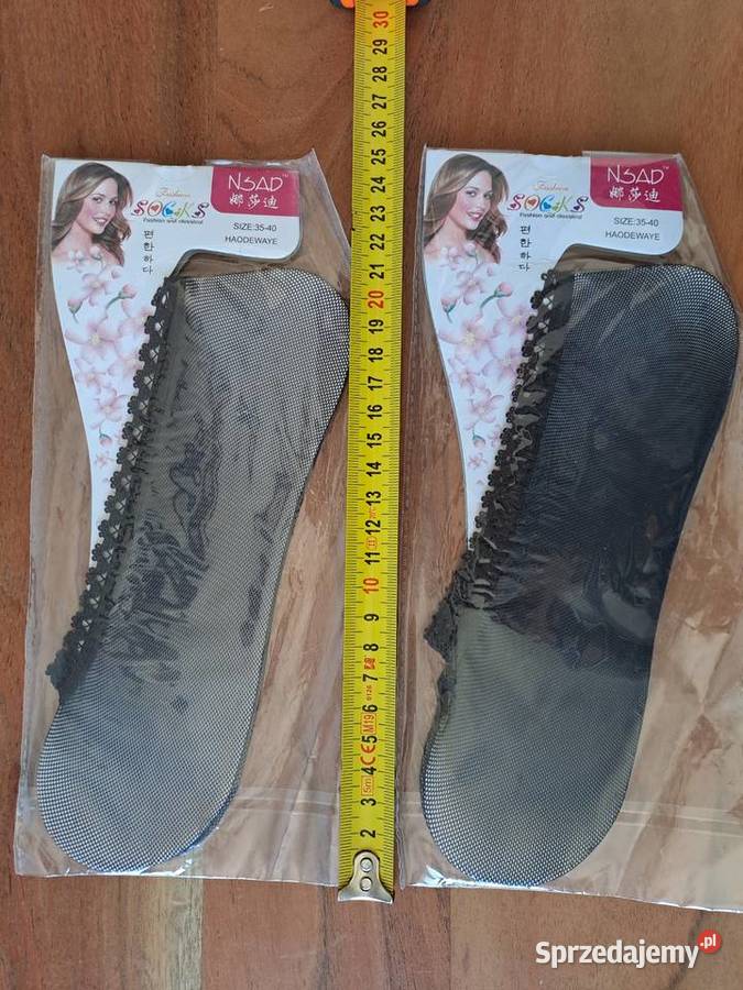 2x Skarpetki Stopki siateczkowe damskie czarne Inna marka Warszawa