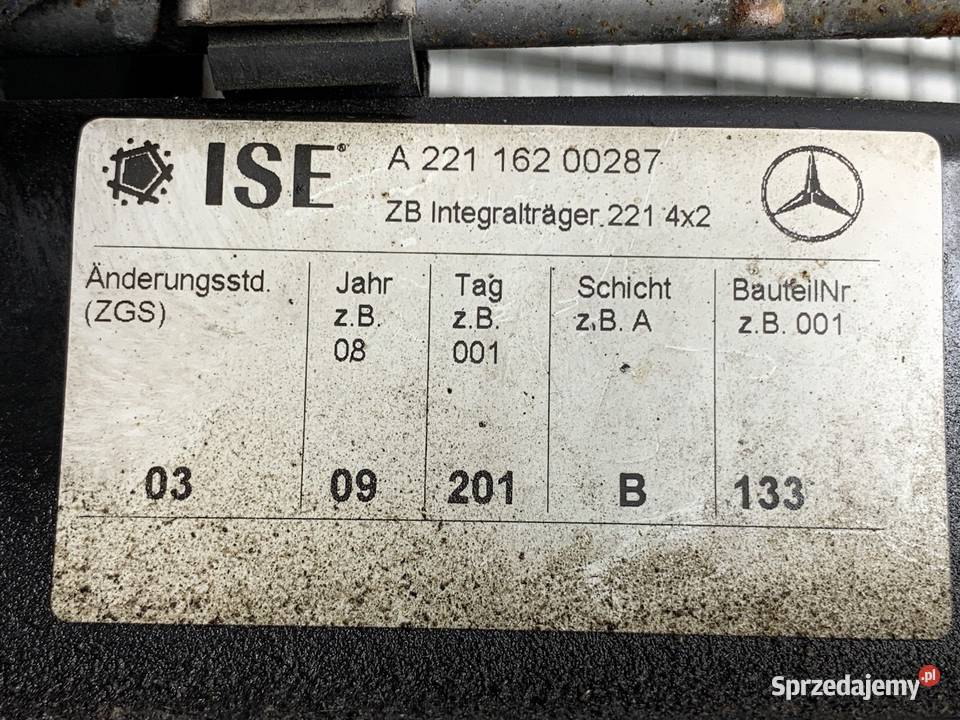 BELKA POD SILNIK MERCEDES W221 35 299 SANKI