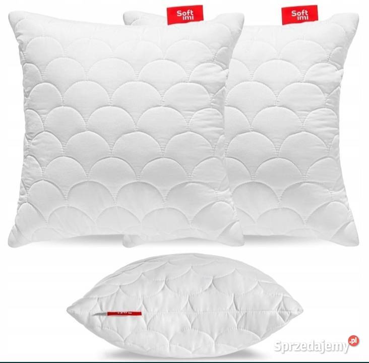 2 x PODUSZKA 45X45 antyalergiczna zamek GRUBA Mikołów