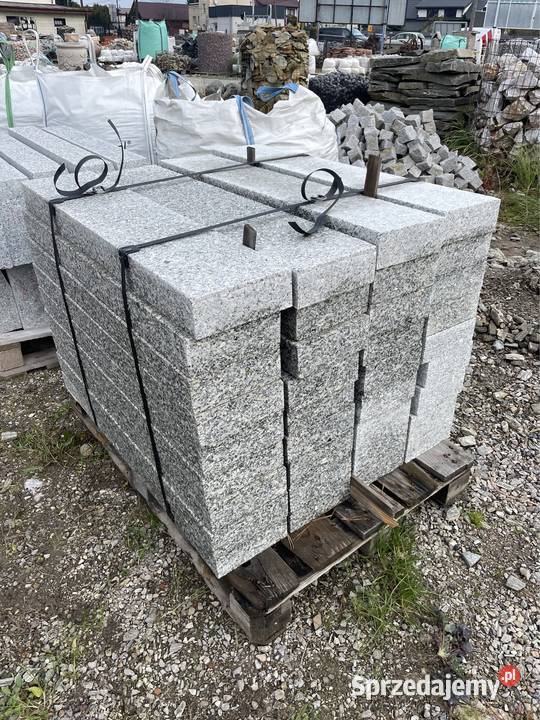 Obrzeże Ogrodowe 8x20x100 Szaey Granit Opornik Warszawa