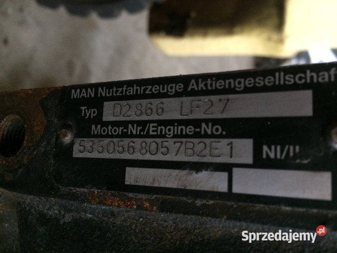 Blok TGA D 2866 Tłok Glowica Silnik MAN Maszewo