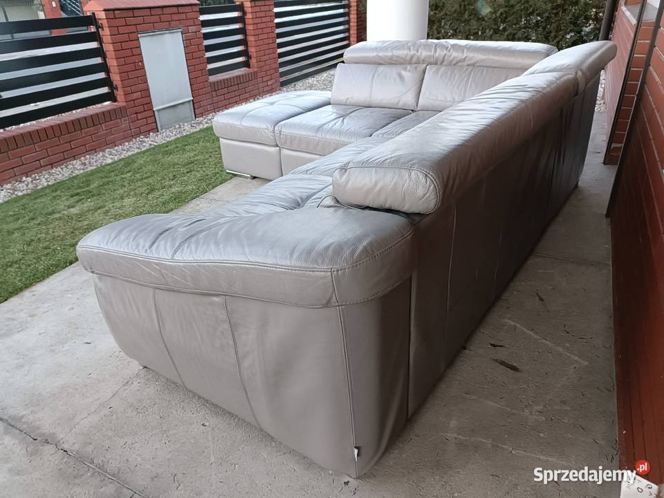 Sprzedam narożnik ze skory wielkopolskie Konin sprzedam