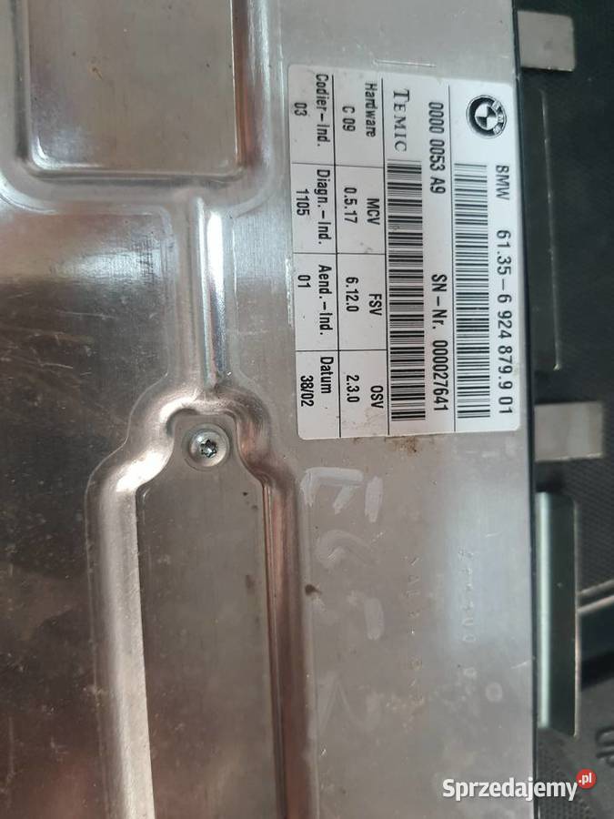 Sterownik fotela bmw e60 e65 6924879 Motoryzacja Bytom