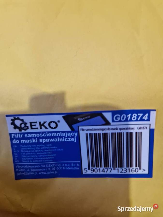 Filtr samościemniający do maski spawalniczej Głogowa