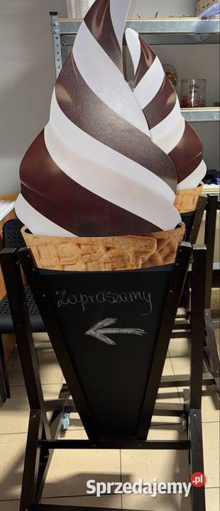 Potykacz stojak reklamowy LODY WŁOSKIE Mińsk Mazowiecki