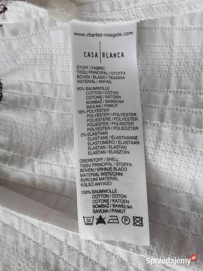 Bluzka koszulowa z narzutką rozmiar 3638 Warszawa sprzedam