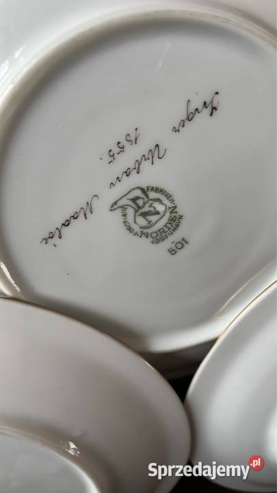Talerz z Fabriken Porcelan Norden Owoce ręcznie Gdańsk