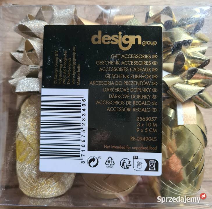 Akcesoria do prezentów 3x tasiemka 10m 9x