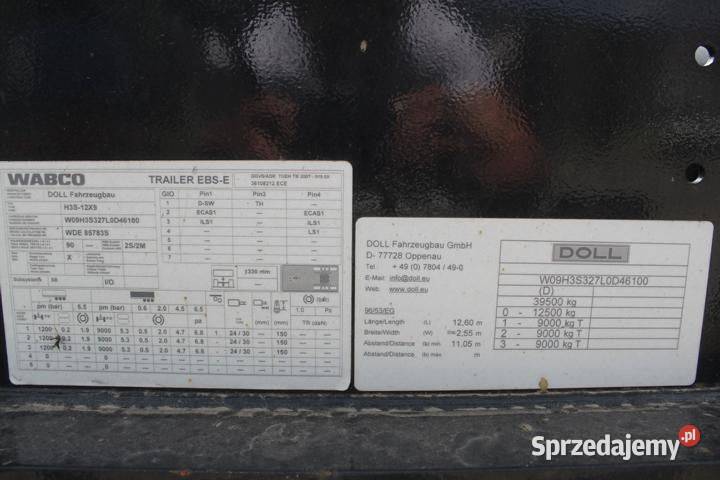 Naczepa klonicowa do drzewa do drewna bez Vatu