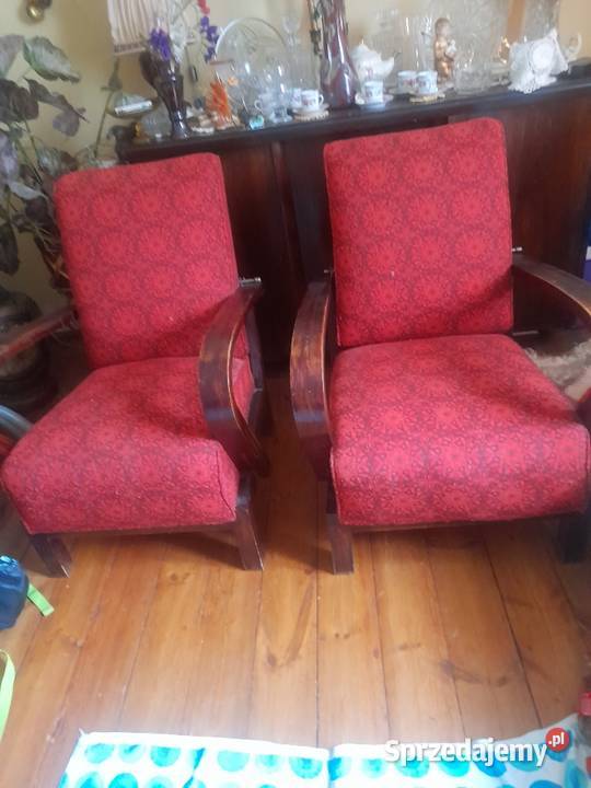 Fotele halabala art deco komplet 2 sztuki Warszawa