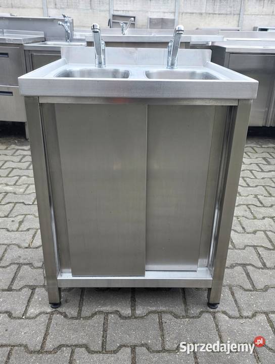 Zlew 2 Komorowy z Szafką Drzwi Suwane 656085 wielkopolskie Nowe Skalmierzyce