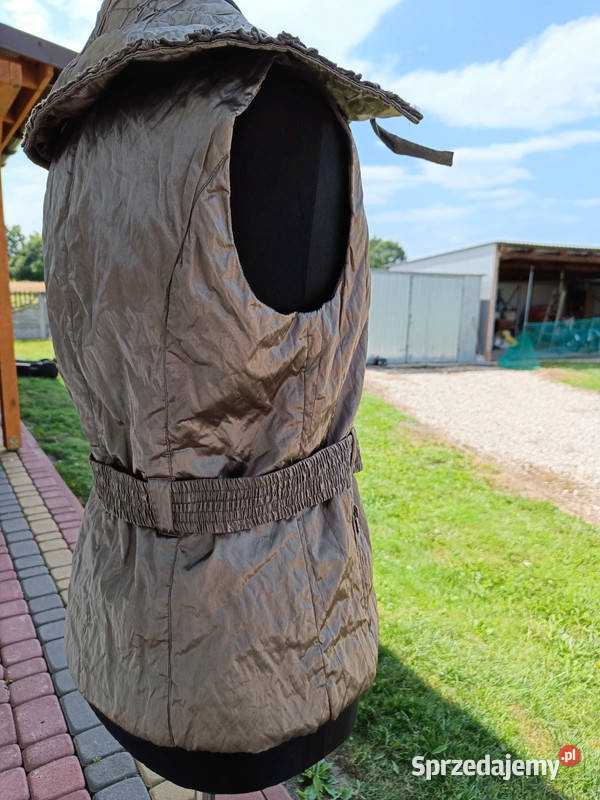 Brązowyzłoty bezrękawnik z ściągaczem Pasaport r Dąbrowica