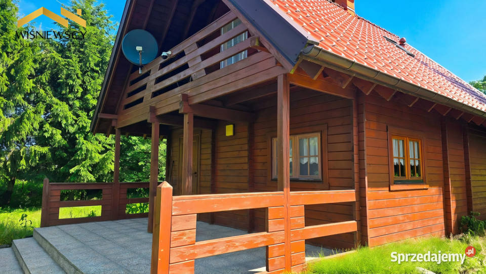 Drewniany dom linii brzegowej 60 m2 Markusy wolnostojący