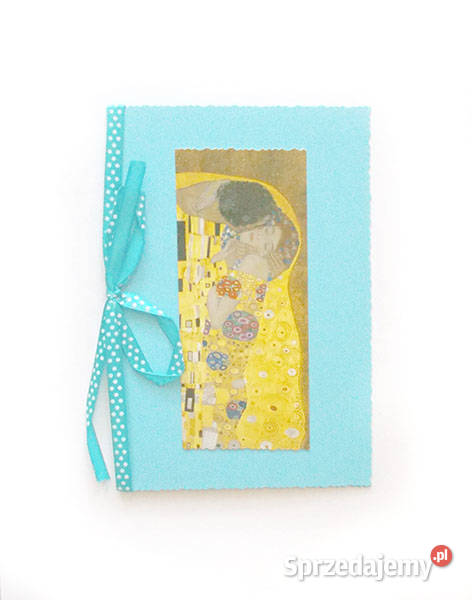 Klimt kartka niebieska kartka na ślub kartka z Olsztyn