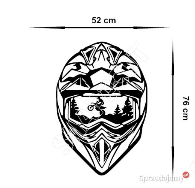 NAKLEJKA NA ŚCIANĘ KASK 76 X 52 OZDOBNA NAKLEJKA Olsztyn