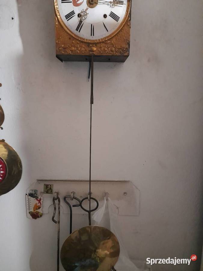 Wiszący zegar ścienny linkowy francuski podkarpackie