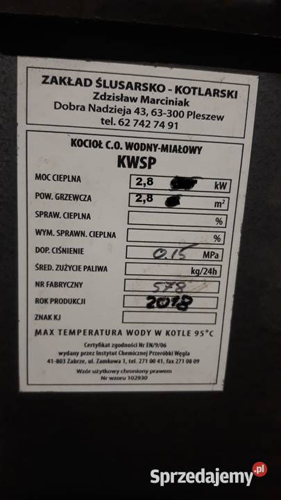 Piec Kocioł z Podajnikiem 25 KW szufladowy na małopolskie Wawrzeńczyce