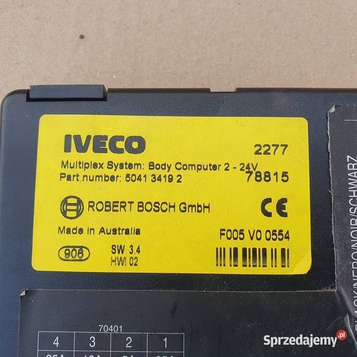IVECO STRALIS MULTIPLEX BODY STEROWNIK komputery Bieleń