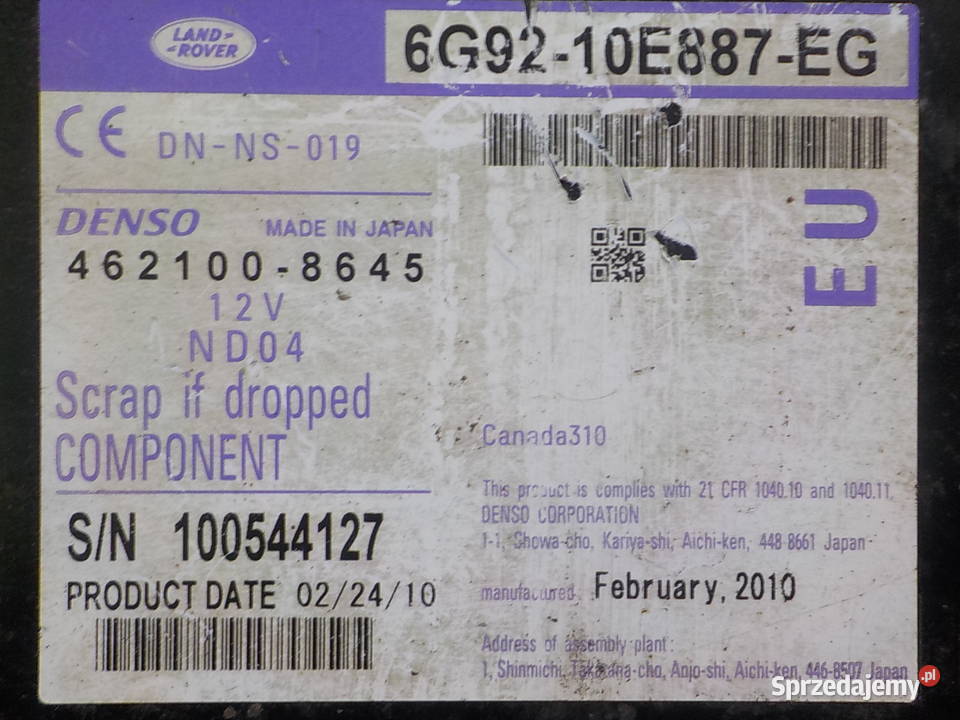 LAND ROVER FREELANDER II 06r czytnik nawigacji Motoryzacja Suków