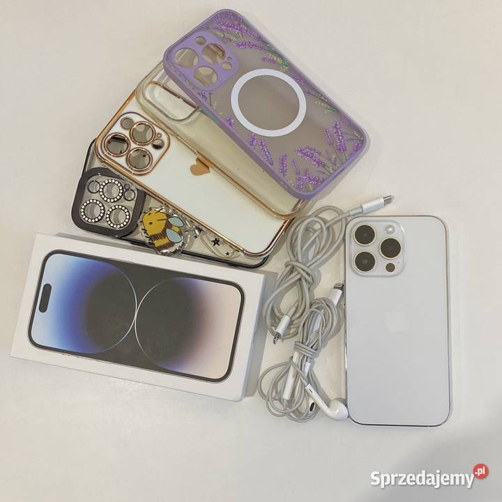 iPhone 14 Pro 128gb Silver Idealny 82