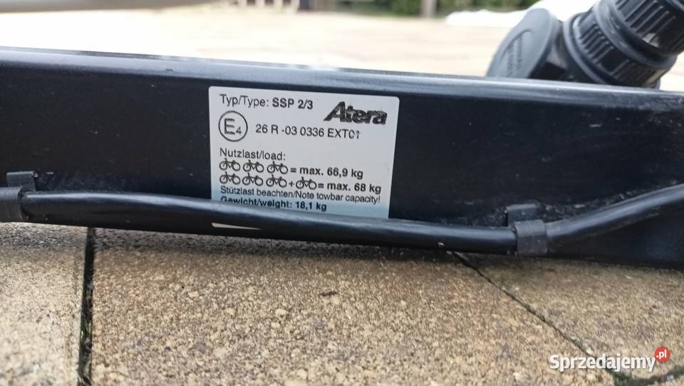 Bagażnik Atera Sport Strada M3 hak adapter 13pin Bagażniki Łodygowice