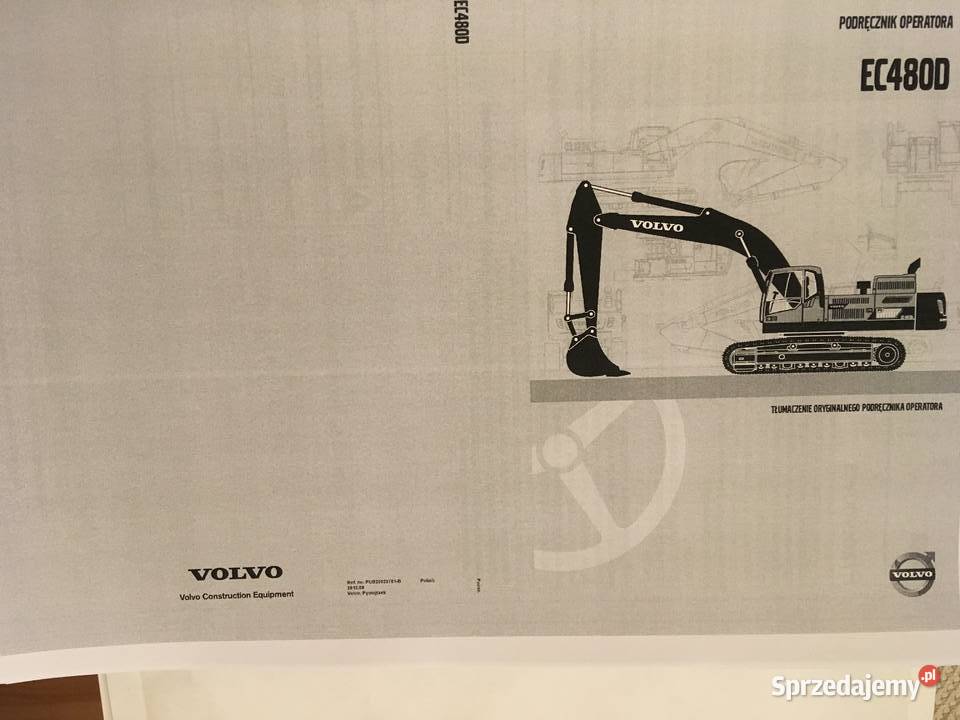 dtr instrukcja obsługi koparka volvo EC480D i Pozostałe
