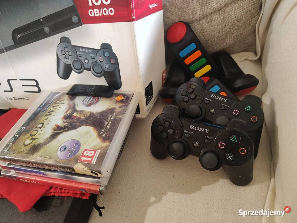 Konsola 3 Slim 2 x pad gry Buzz pudełko Warszawa