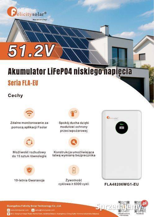 Moduł bateryjny FELICITY FLA48206WG1EU 105 kWh
