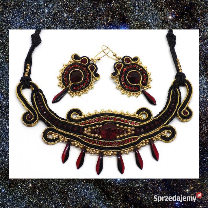KOMPLET ORIENTALNY naszyjnik i kolczyki sprzedam