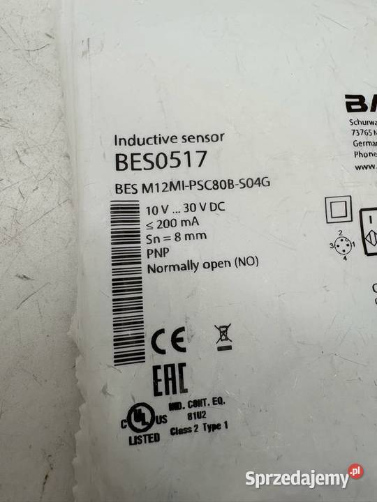 Balluff BES0517 BES M12MIPSC80BS04G Pozostałe Warszawa
