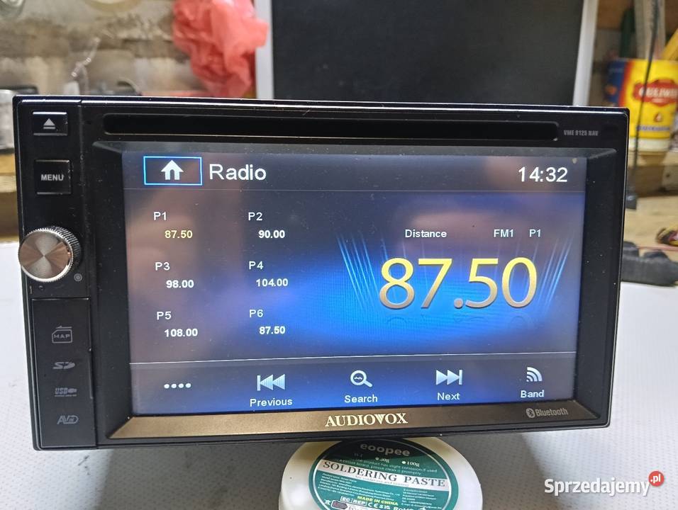 radioodtwarzacz samochodowy Audiovox VME 9125NAV Drążdżewo Nowe