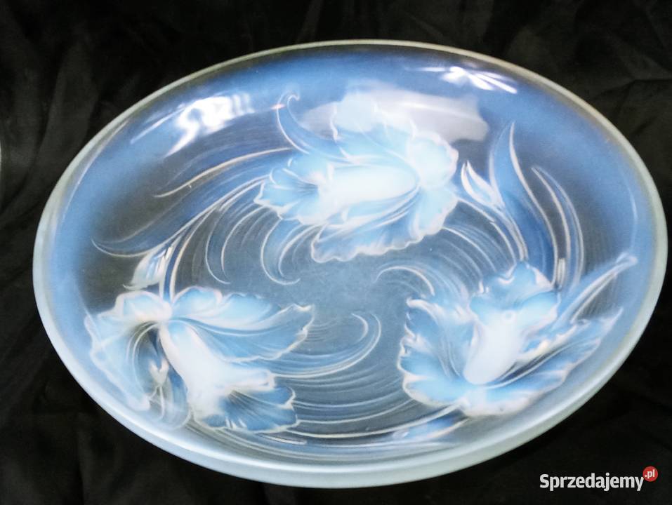 Miska na owoce Szkło opalizujące Verlys Orchidee lubuskie Nowa Sól sprzedam