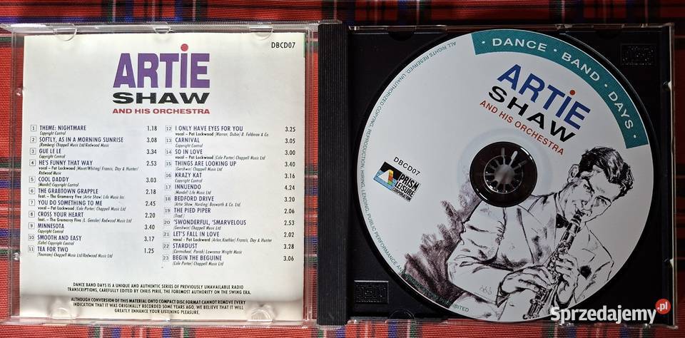 Artie Shaw his orchestra Begin the Beguine CD Kraków