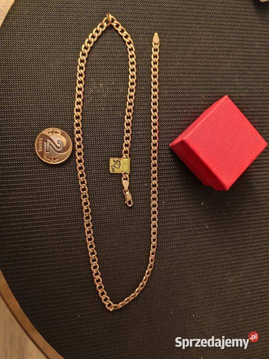 Złoty łańcuszek splot Ankier Skarżysko-Kamienna