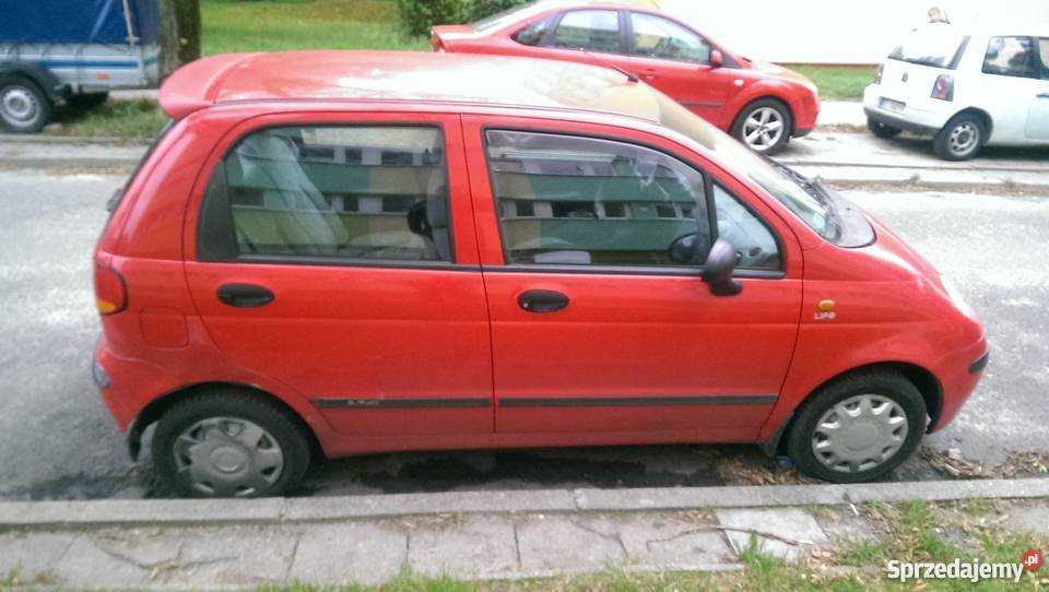 Daewoo Matiz czerwony bezwypadkowy zadbany 2 x 800cm3
