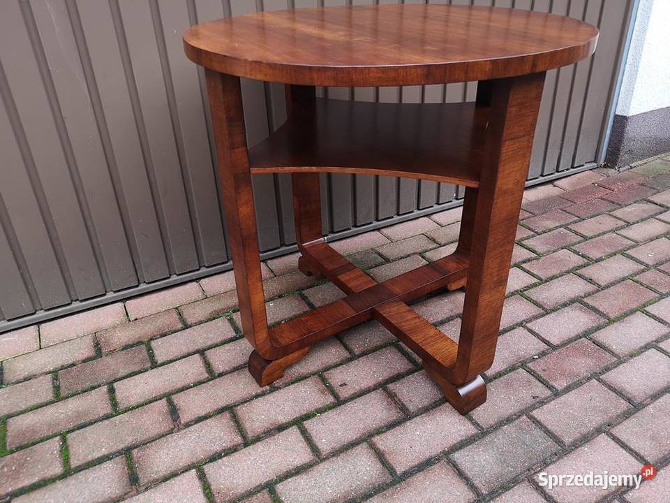Stolik ArtDeco Unikat Orzech 70 Antyk Stary