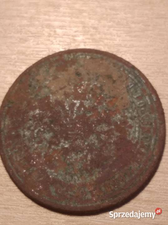 Moneta 1 kopiejka ROSJA CARSKA 1908 car Mikołaj Myszków sprzedam