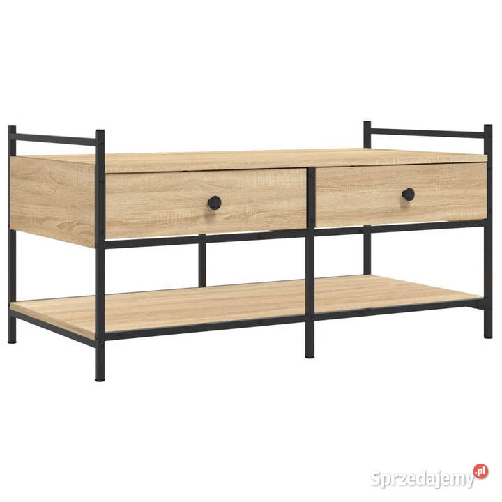 Stolik kawowy dąb sonoma 99x50x50 materiał Warszawa