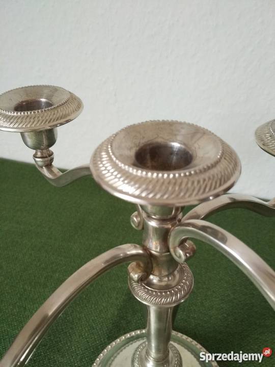 Świecznik srebrzony Ropa