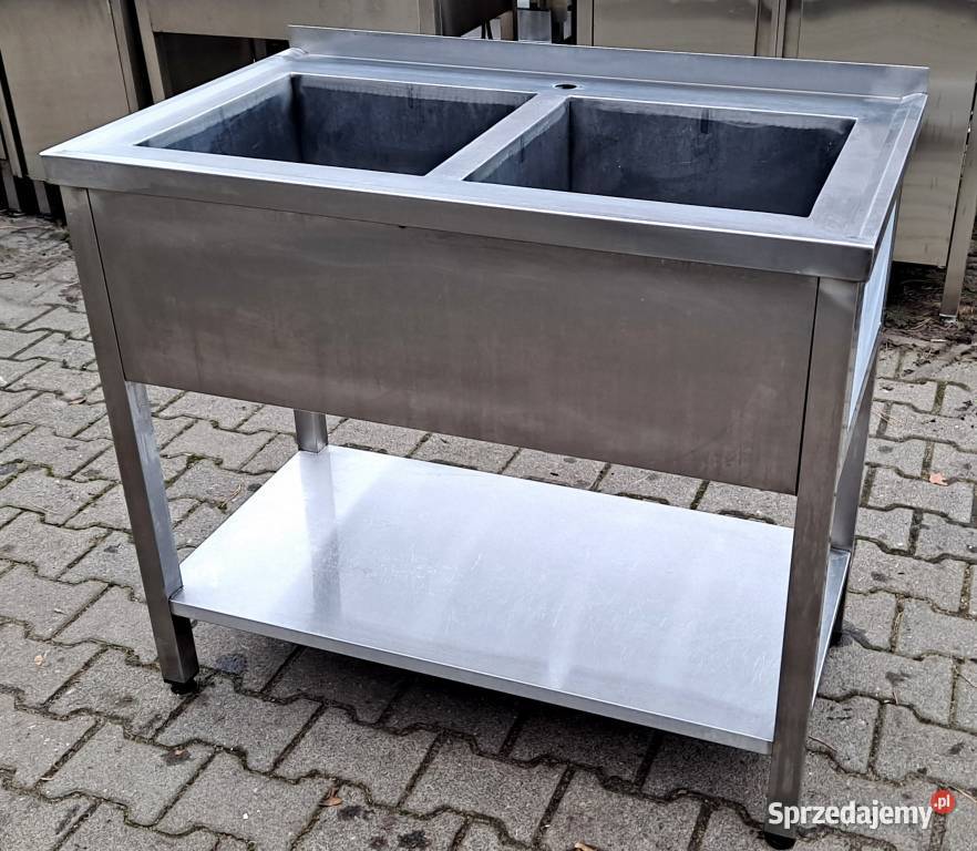 Zlew Basen 2 komorowy z Półką 1006085 M1248 N Nowe Skalmierzyce