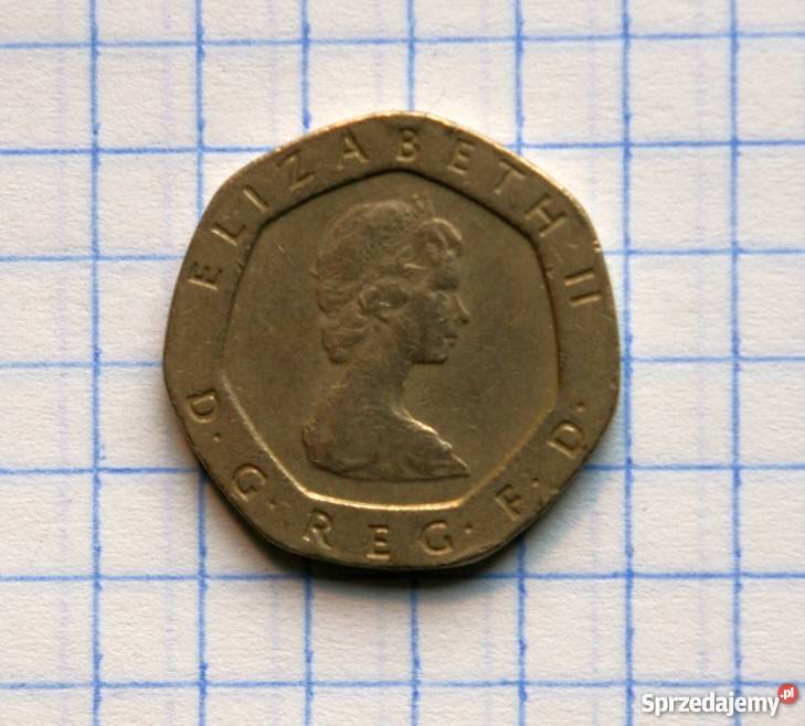20 PENSÓW TWENTY PENCE 1982 WIELKA BRYTANIA lubelskie Piszczac