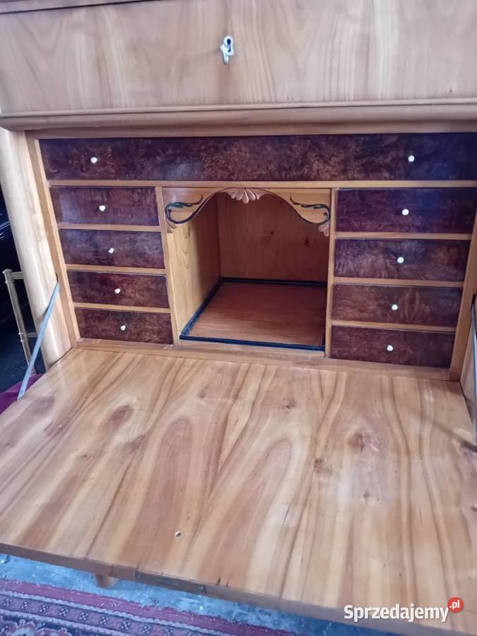 Sekretera Biedermeier lubelskie Tarnogród
