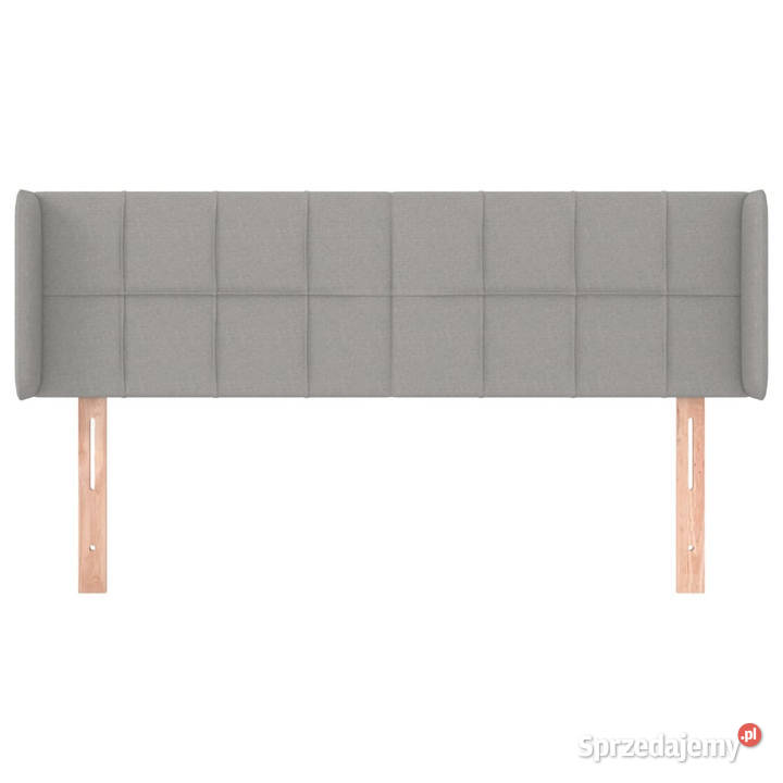 Zagłówek uszak jasnoszary 147x16x7888 tkanina Warszawa