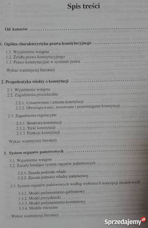 PRAWO KONSTYTUCYJNE WITKOWSKI ZBIGNIEW łódzkie Łódź sprzedam