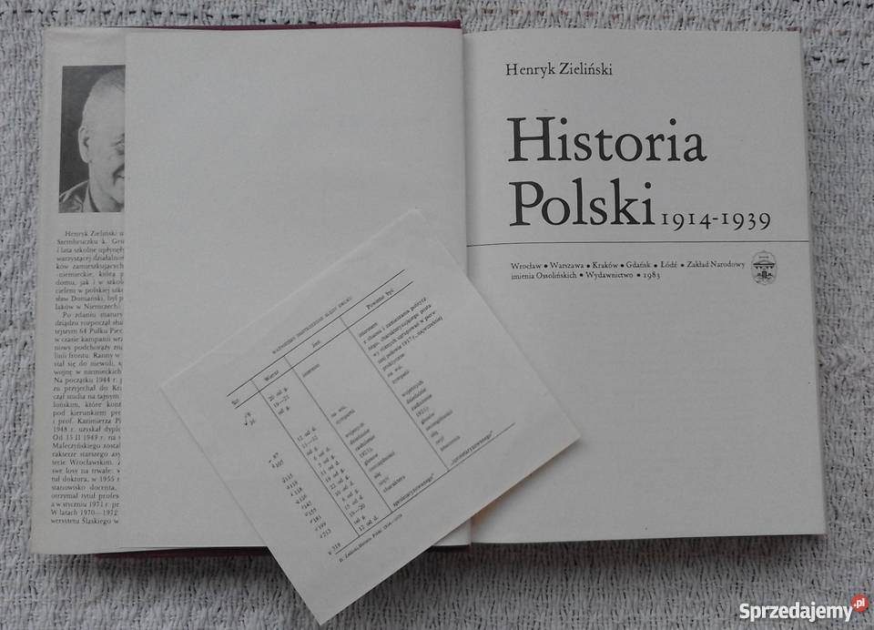 Historia Polski 19141939 Henryk Zieliński Rok wydania 1983 Białystok