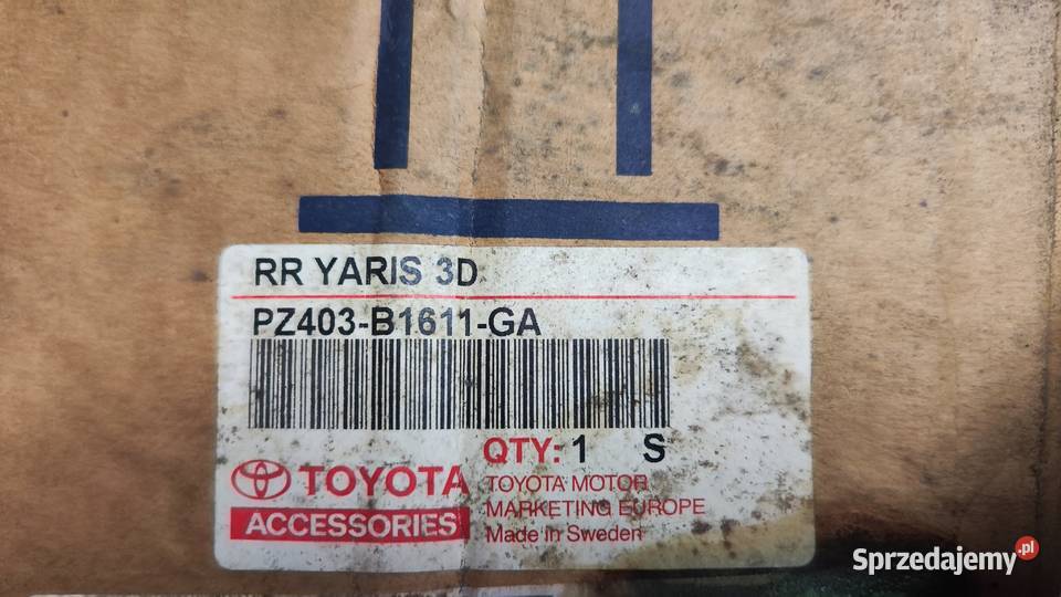 Bagażnik dachowy Toyota Yaris 1 Oryginał Nowy Wrocław