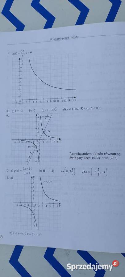 Powtórka przed maturą Matematyka Zadania lubelskie